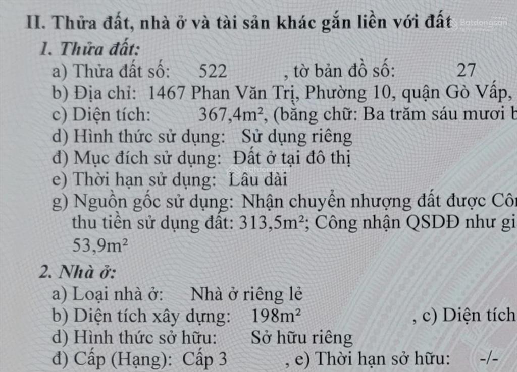 Cho thuê mặt bằng kinh doanh mặt tiền phan văn trị vị trí đẹp gần thống nhất & quang trung