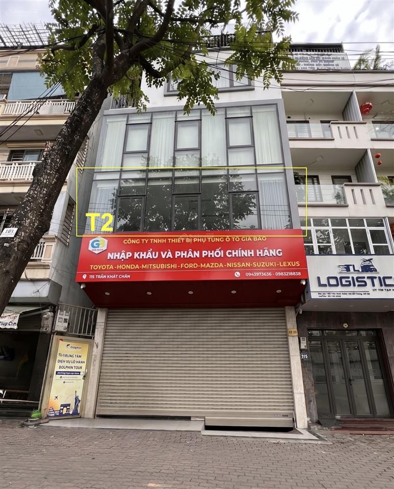 Cho thuê mặt bằng tầng 2 địa chỉ 115117 phố trần khát chân  quận hai bà trưng