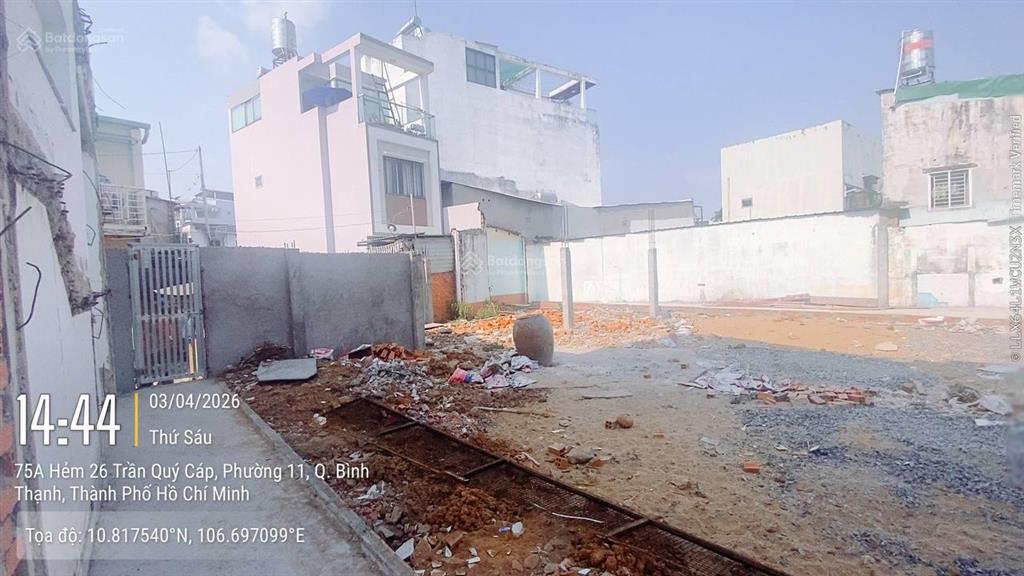 Bán đất siêu to tại hẻm 26 trần quý cáp