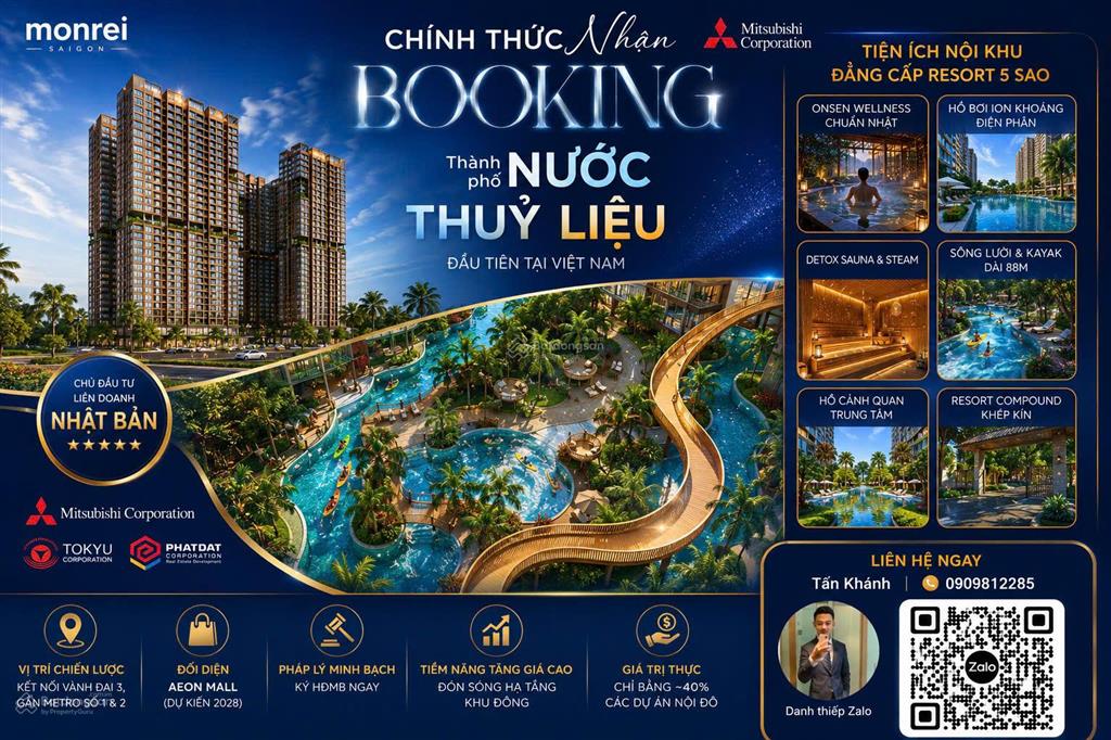 Suất nội bộ giai đoạn 1 monrei saigon thuận an  chỉ 50 triệu/bk (có hoàn lại)  chọn căn đẹp nhất