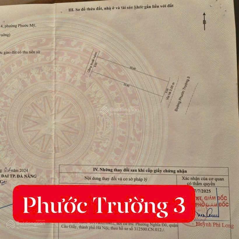 Bán lô đất mặt tiền đường phước trường 3, gần biển thích hợp xây căn hộ