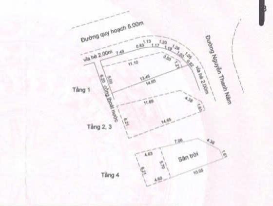 Bán nhà 3 tầng đường nguyễn thanh năm, góc 2 mặt tiền đường, kinh doanh sầm uất