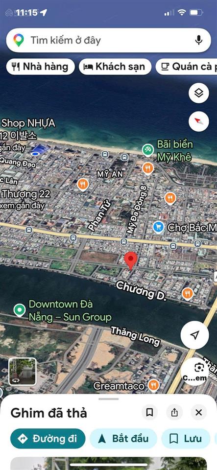 Bán lô góc 2 mặt tiền đường an dương vương, vị trí gần sông
