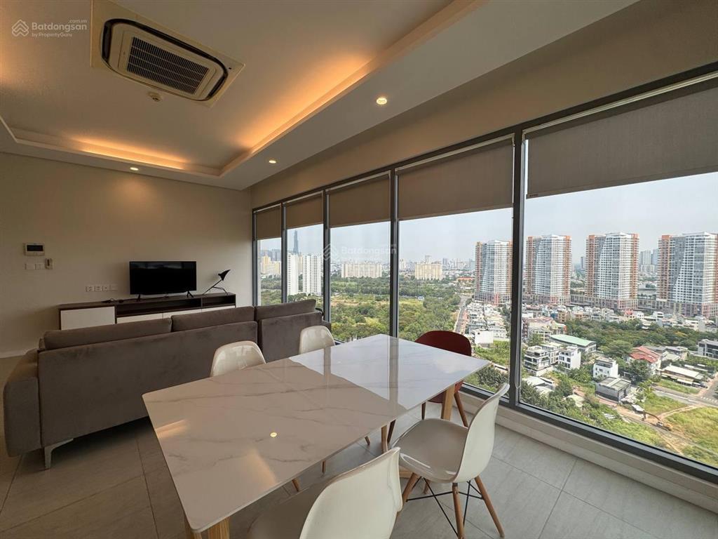 Cho thuê căn góc tầng cao 3 phòng ngủ đảo kim cương trực diện sông cực đẹp full nội thất trống sẵn