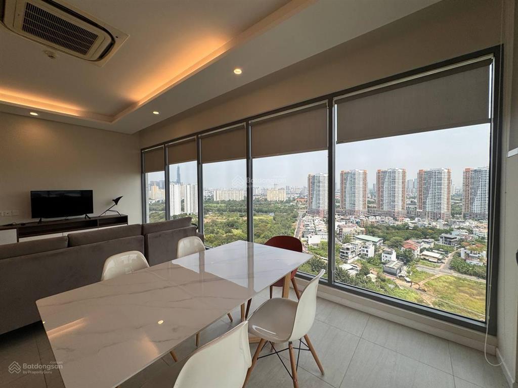 Cho thuê căn góc tầng cao 3 phòng ngủ đảo kim cương trực diện sông cực đẹp full nội thất trống sẵn