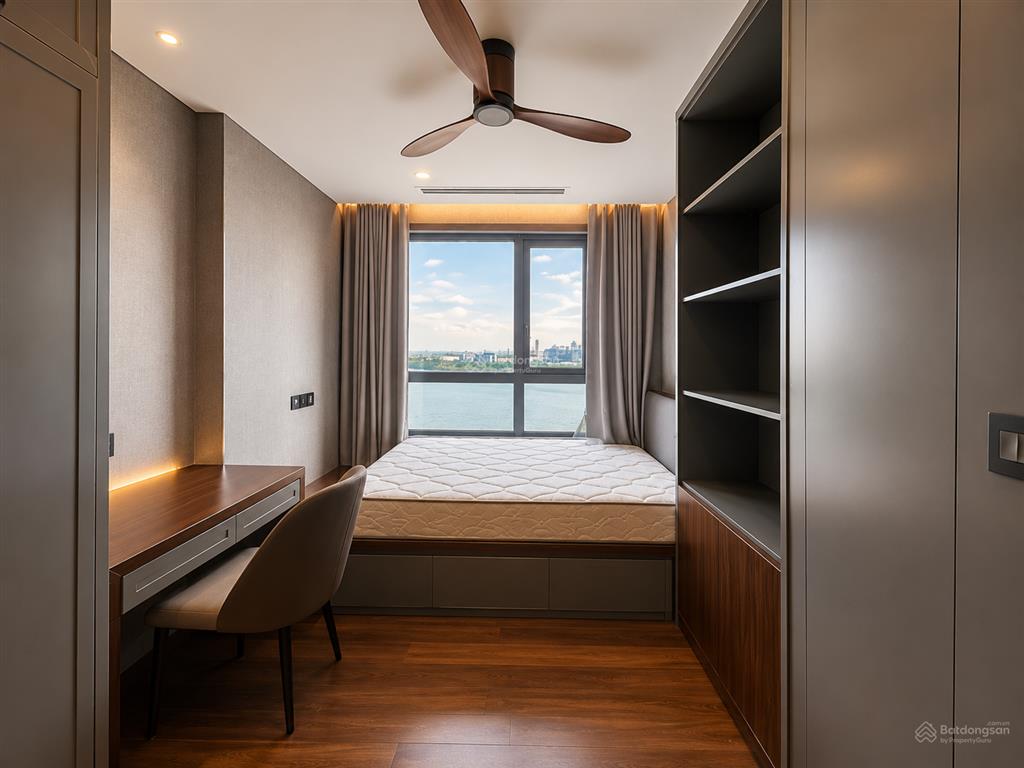 Trống sẵn! cho thuê căn hộ 4 phòng ngủ đảo kim cương 170m2  view trực diện sông đẹp 80 triệu