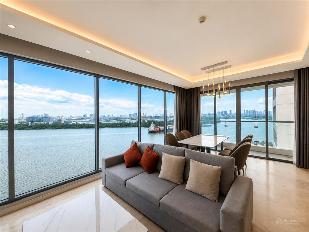 Trống sẵn! cho thuê căn hộ 4 phòng ngủ đảo kim cương 170m2  view trực diện sông đẹp 80 triệu