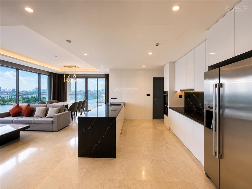 Trống sẵn! cho thuê căn hộ 4 phòng ngủ đảo kim cương 170m2  view trực diện sông đẹp 80 triệu