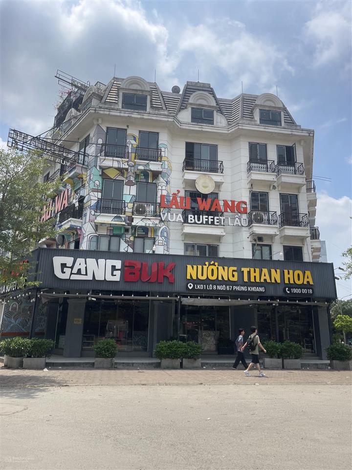 Biệt thự liền kề khu an lạc phùng khoang  lô góc cực thoáng  hiện trạng thiết kế 4 tầng