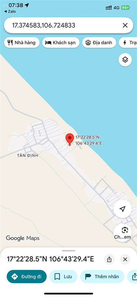 Bán đất nền biển hải ninh, quảng bình. cách bãi tắm 60m