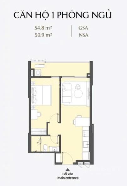Bán 1pn lỗ sâu  cuối năm nhận nhà ở/cho thuê  masteri grand view