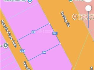 Độc quyền, ngay làng lụa, resort biển, 997m2, mặt tiền trường sa cực đẹp giá tốt 66tỷ ngũ hành sơn.