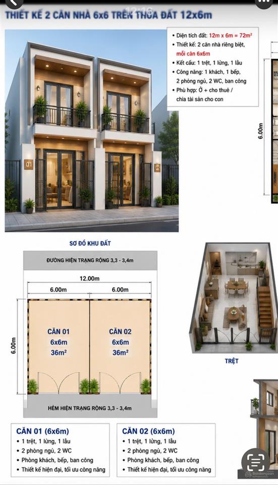 Đất thổ cư 72m gần chợ đầm  nha trangdưới 3 tỷ, xây được 2 căn riêng
