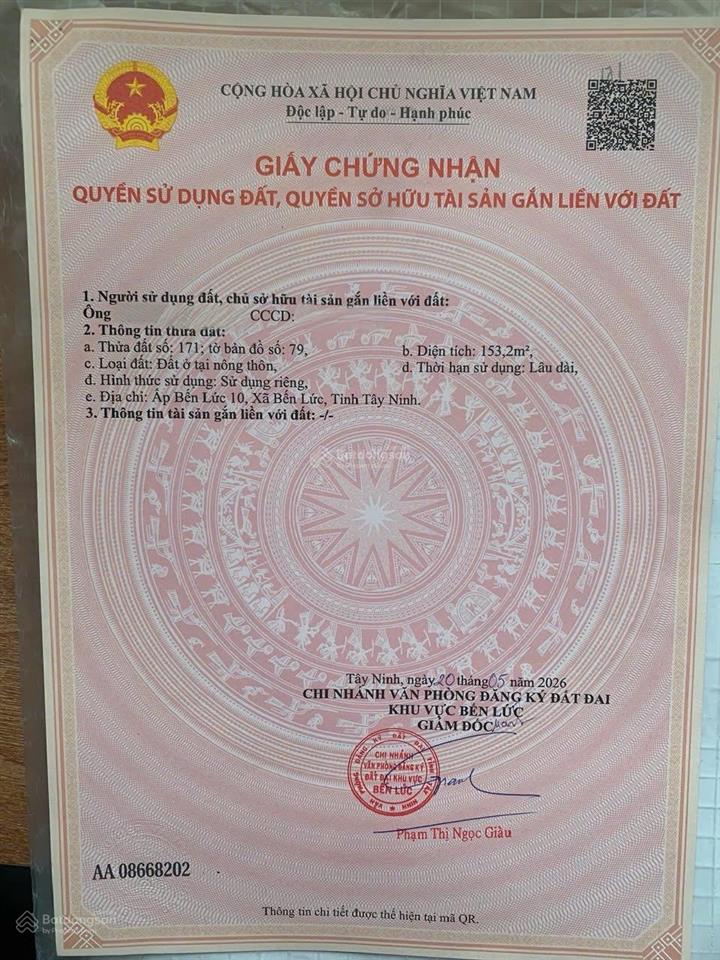 Cần bán đất ở mặt tiền đường 830e