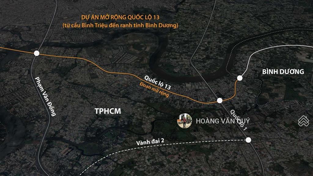 Mtkd quốc lộ 13 ~ 20m*32m = 650m2. full thổ cư. ngay vạn phúc city  p. hiệp bình phước  thủ đức