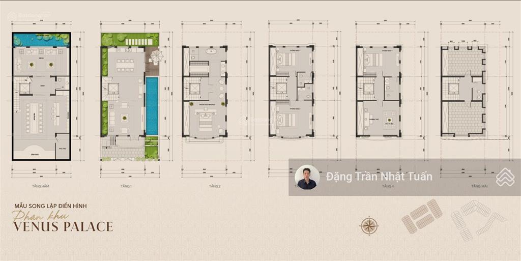 Bán biệt thự song lập giá chỉ 52 tỷ 800 triệu thanh toán sớm, miễn phí dịch vụ chuẩn 5* trong 3 năm