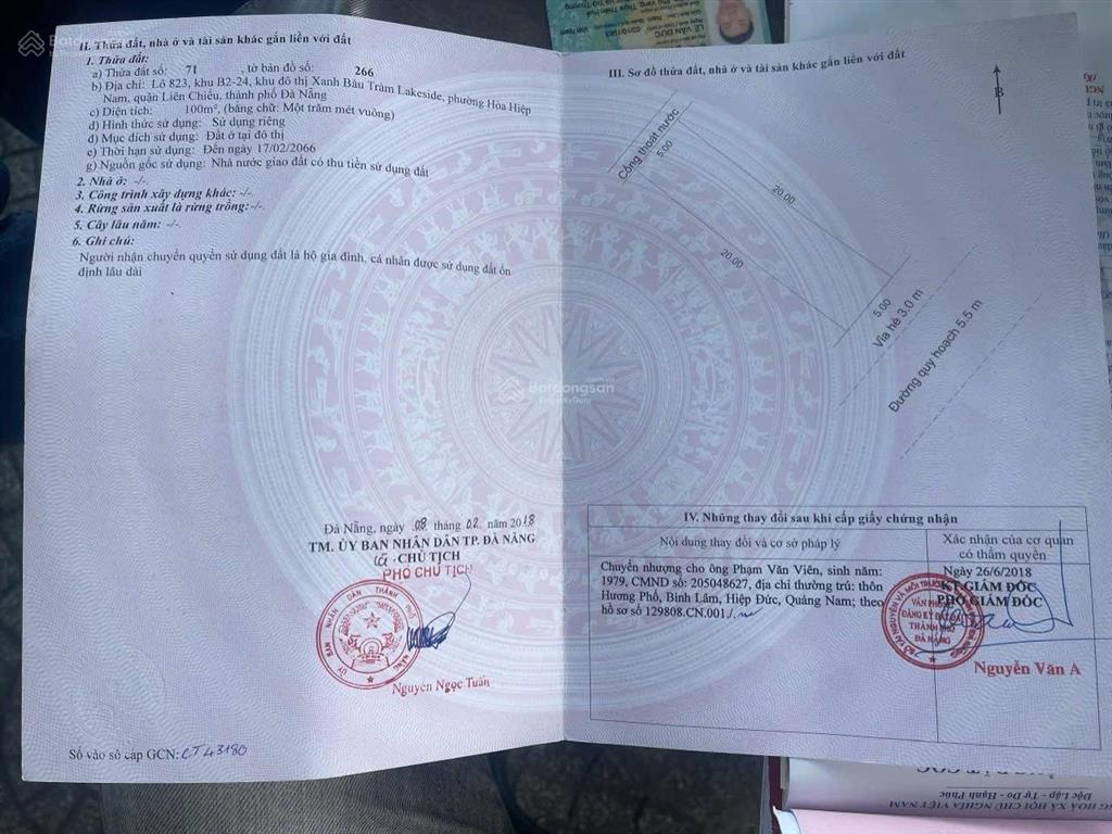 Bán đất tại lakeside palace, 3t850 , 100m2, chính chủ giá cực chất