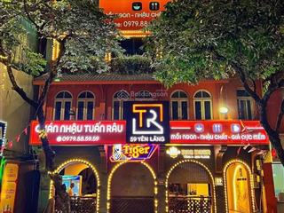 * bán gấp nhà hàng sẵn dòng tiền 250tr/ tháng, mặt phố yên lãng  dt300m ,mặt tiền 12m , giá 175 tỷ