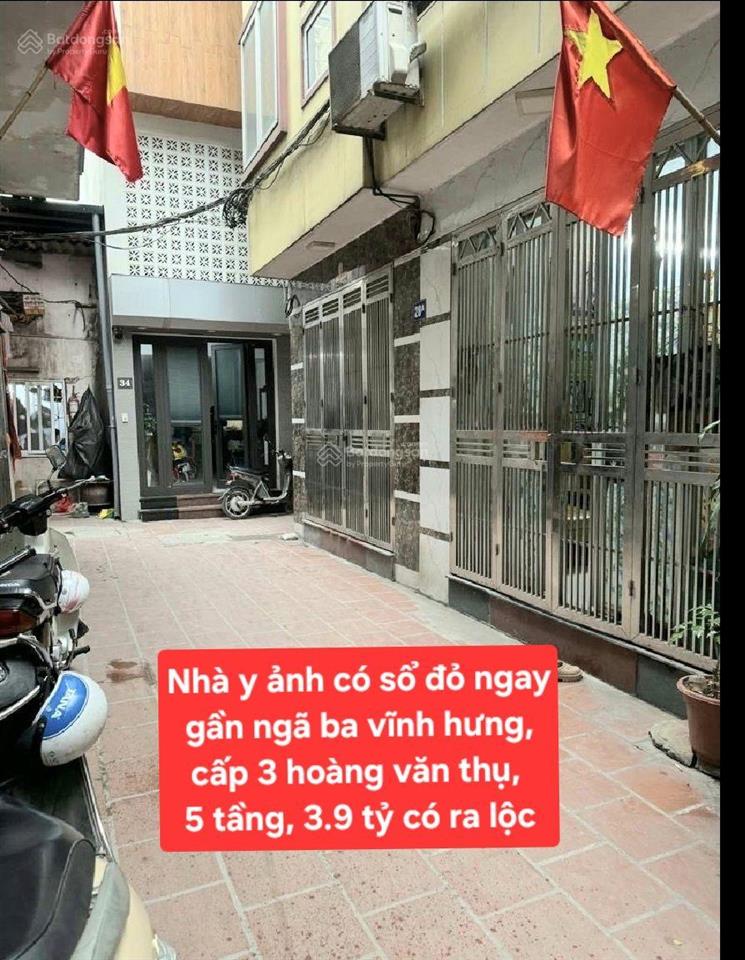 Nhà có sổ đỏ, 5 tầng, lĩnh nam vĩnh hưng, 3.9 tỷ có bớt!