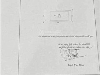 Bán đất trung kính nở hậu. dt 95m2. cách mặt phố 15m. 25ty