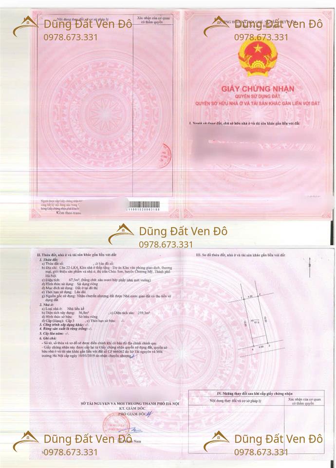 NHÀ LK 67,5M LỘC NINH-TT CHÚC SƠN-CHƯƠNG MỸ-HÀ NỘI