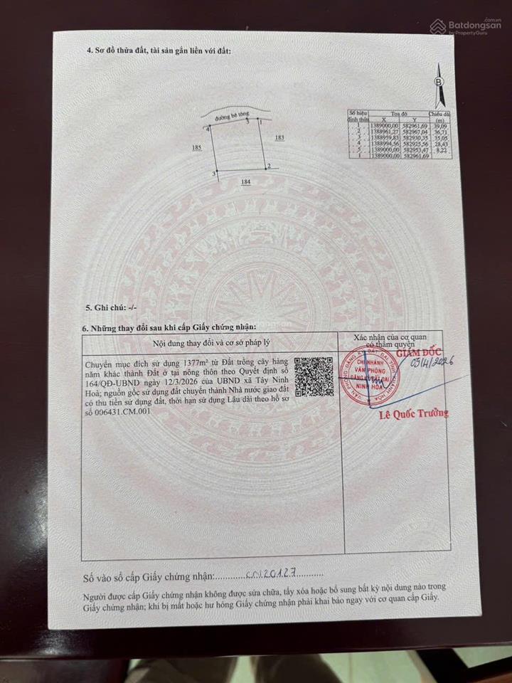 Đất full thổ cư 2 mặt tiền đường bê tông giá rẻ tại thị xã ninh hoà