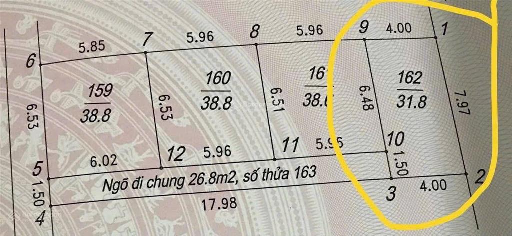 Bán đất có sẵn nhà cấp 4 thạch bàn long biên hàng f0 giá đầu tư quá tốt. chỉ 5.25 tỷ có ra lộc