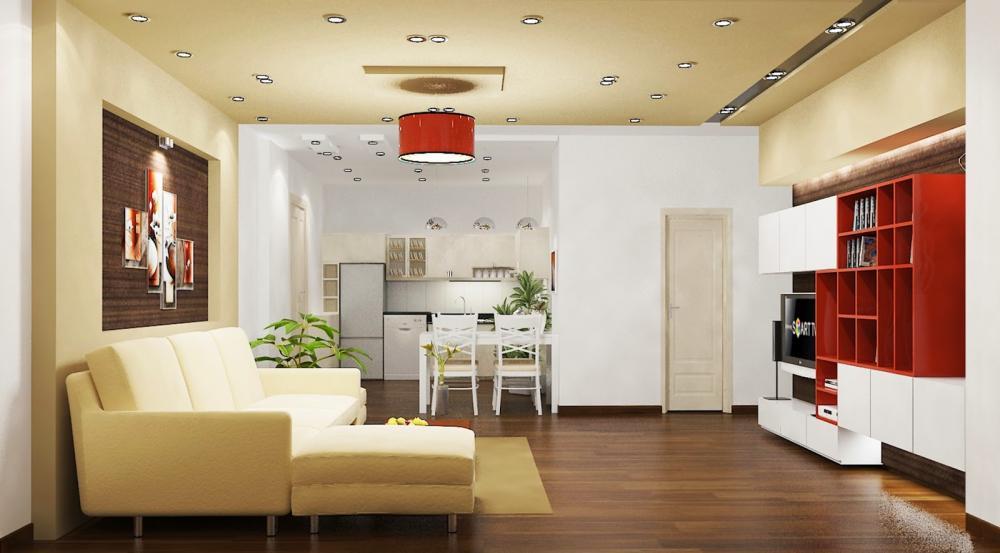 Cho thuê chung cư 282 nguyễn huy tưởng, 14 triệu, 80m2, 2pn 3pn, 2wc, đầy đủ nội thất