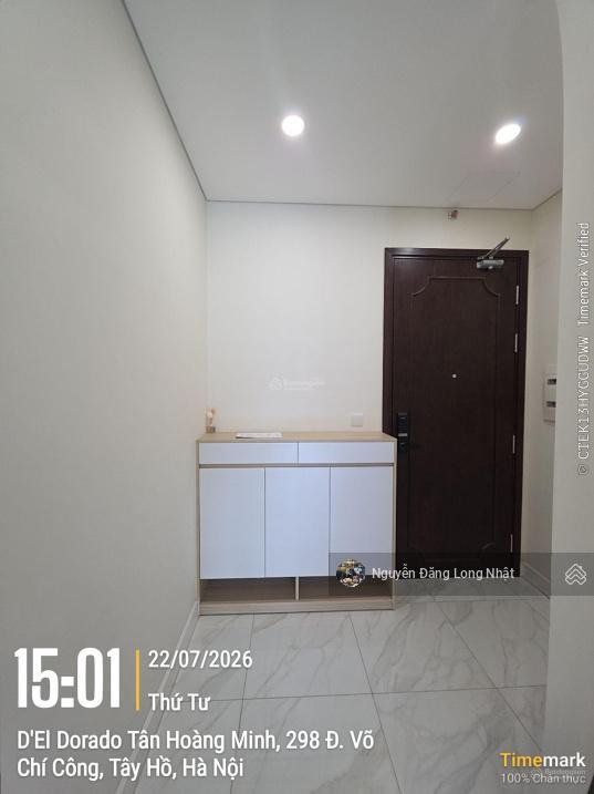 Cho thuê căn hộ studio giá tốt tại d.el dorado ii, 38m2, tây hồ, hà nội. bàn giao full nội thất