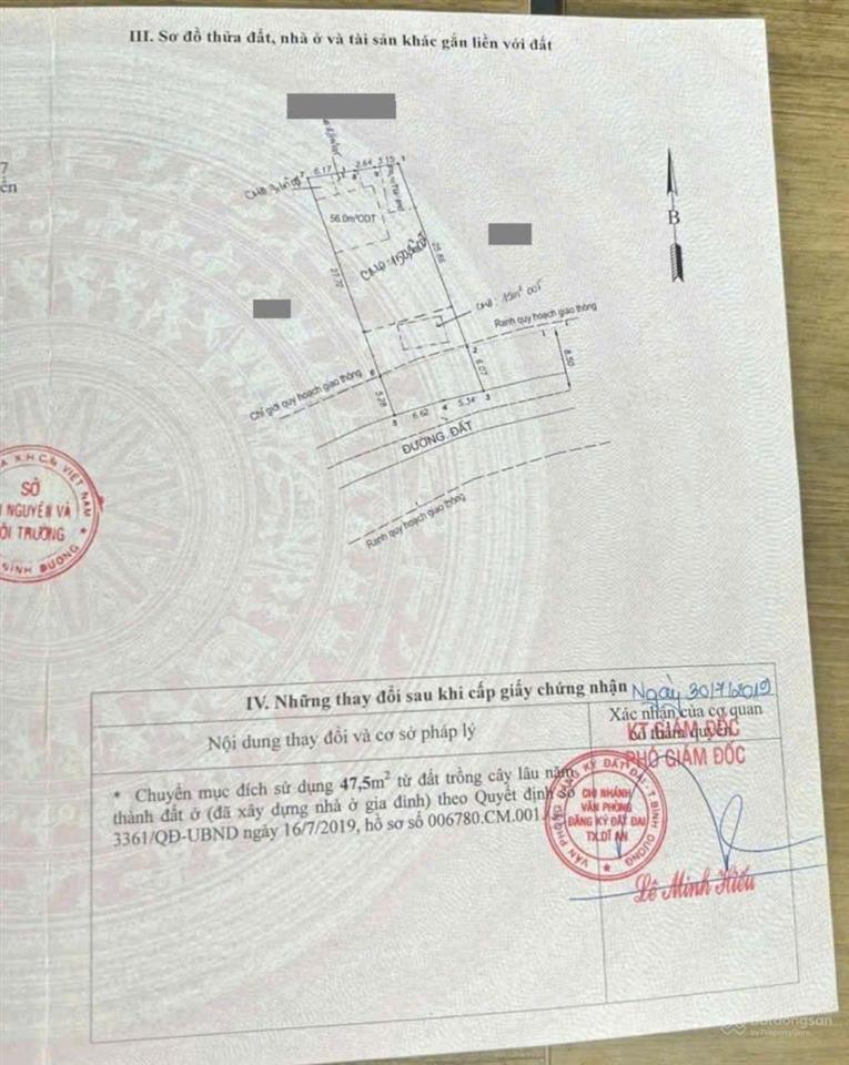 Đất rộng gần làng đại học phường bình an tp dĩ an