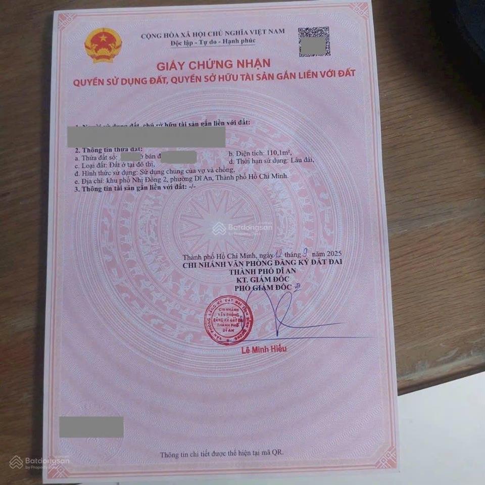 Đất trung tâm hành chính dĩ an phường dĩ an tp dĩ an