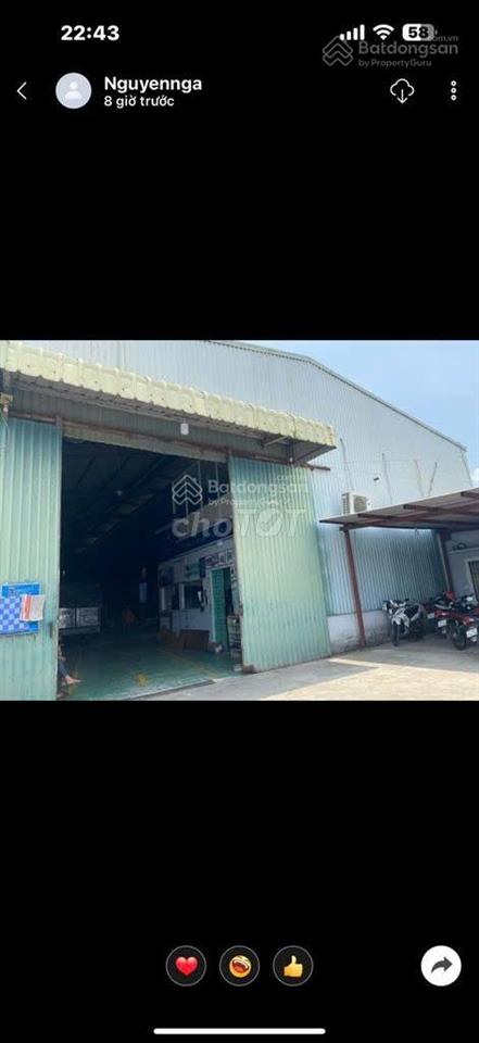 Cho thuê nhà xưởng 750m² vừa hết hạn hợp đồng tại đường hà huy giáp, phường thạnh lộc, quận 12
