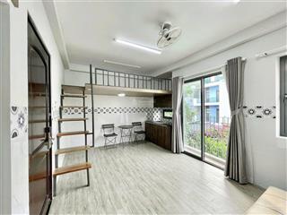 Căn hộ mới xây full nội thất  ban công, cửa sổ  ngay phan văn hớn, chung cư topaz prosper plaza