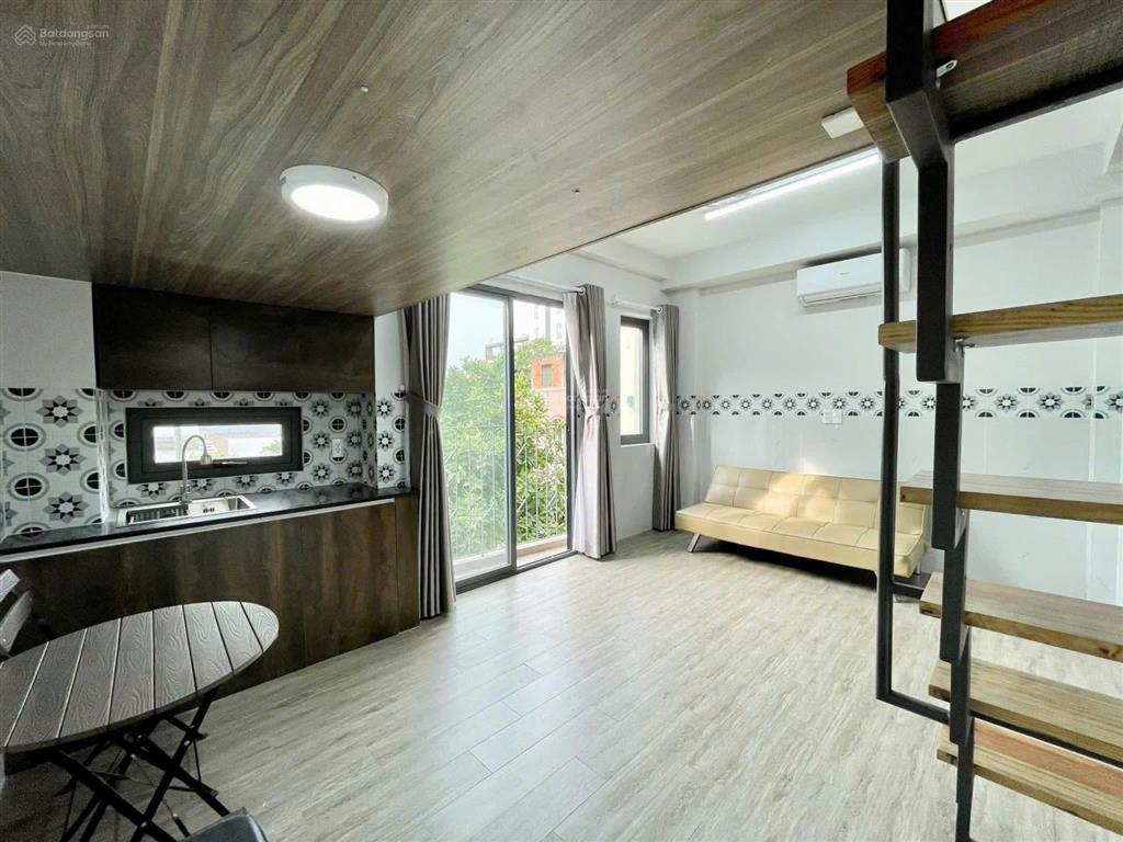 Căn hộ mới xây full nội thất  ban công, cửa sổ  ngay phan văn hớn, chung cư topaz prosper plaza