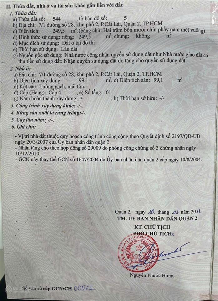 Chính chủ bán nhà ngay bệnh viện lê văn thịnh, vị trí vàng quận 2