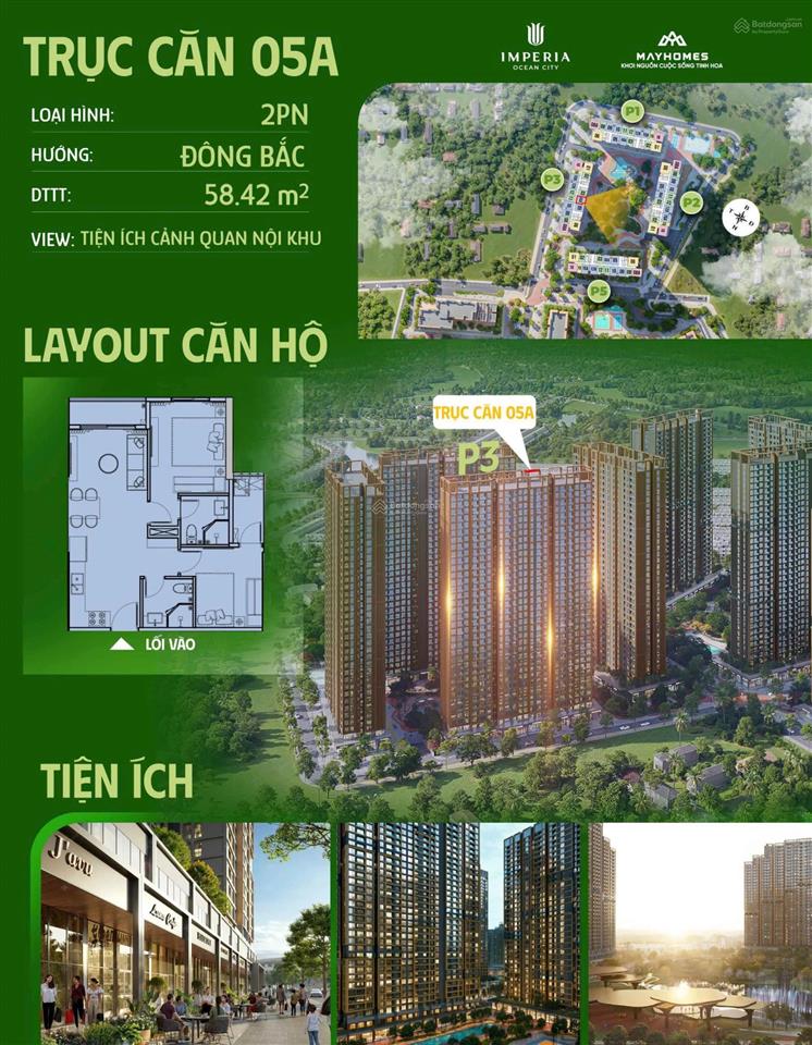 2pn the parkland tại ocean city cđt mikgroup chỉ 59tr/m2