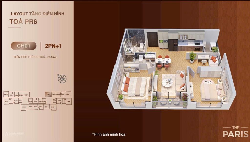 Bán cc 74,5m2 pr5.2x03 tại vinhomes ocean park gia lâm, giá cực chất 5,3 tỷ
