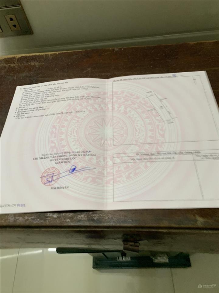 Chính chủ cần bán đất nghi trường, nghi lộc, nghệ an  đường rộng 12m ( xã đông lộc mới )