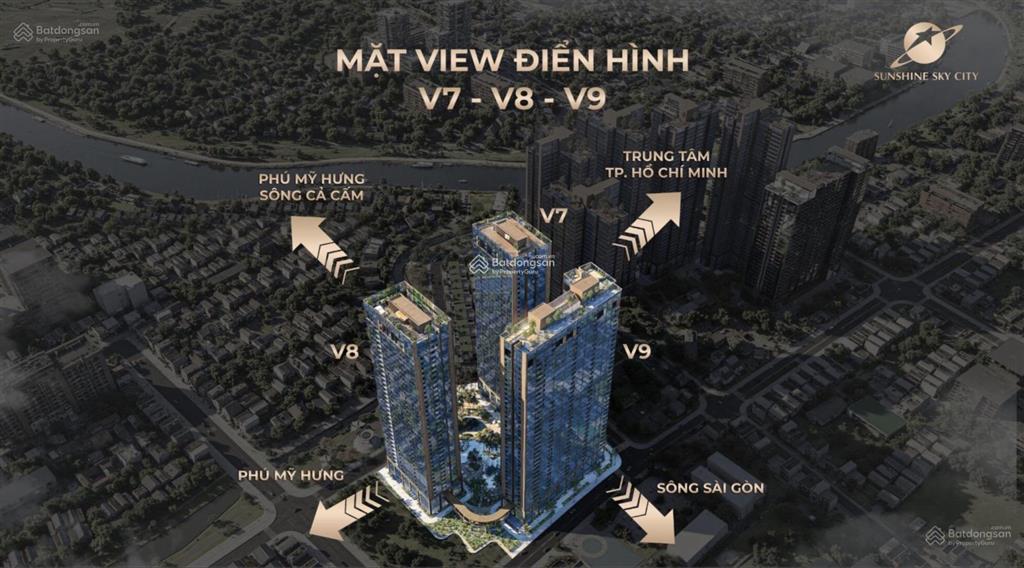 Bán căn hộ sunshine sky city tòa v8, quận 7   0907 683 ***
