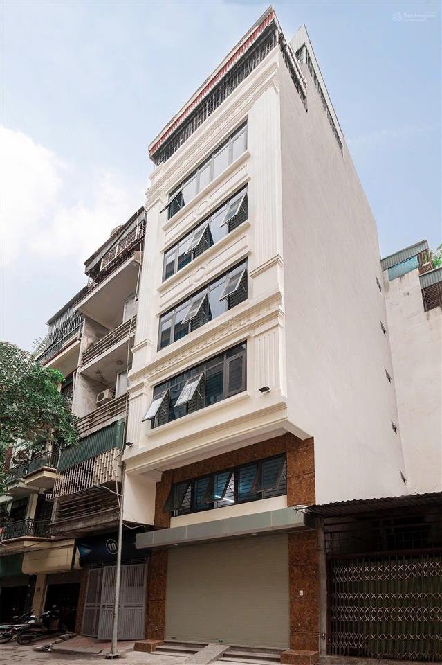 Cho thuê nhà phố nguyễn khang  yên hòa, 80m2 x 6 tầng 1 hầm, mt 7m, thông sàn, thang máy, 35tr/th