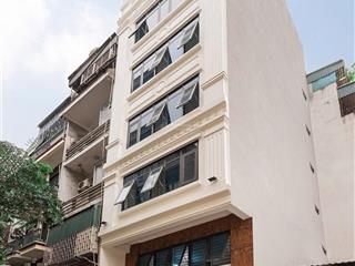 Cho thuê nhà phố nguyễn khang  yên hòa, 80m2 x 6 tầng 1 hầm, mt 7m, thông sàn, thang máy, 35tr/th