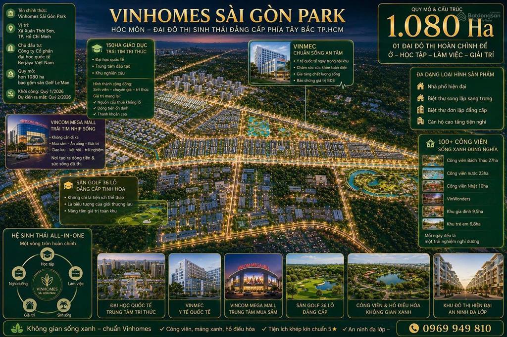 Đăng kí nhận thông tin sớm khu đô thị vinhomes saigon park  nhà phố, biệt thự shophouse 0969 949 ***