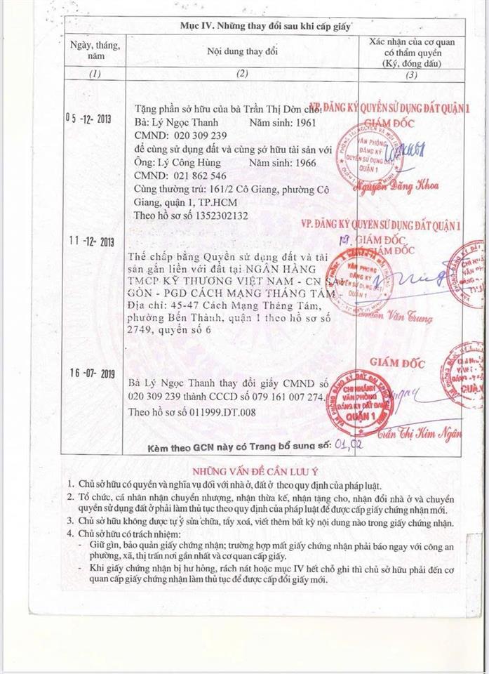 Chính chủ bán nhà ngay mt 162 cô giang q.1 5 tầng 4pn 4wc giá 7,8 tỷ đang vay nh 7 tỷ 0901 970 ***.