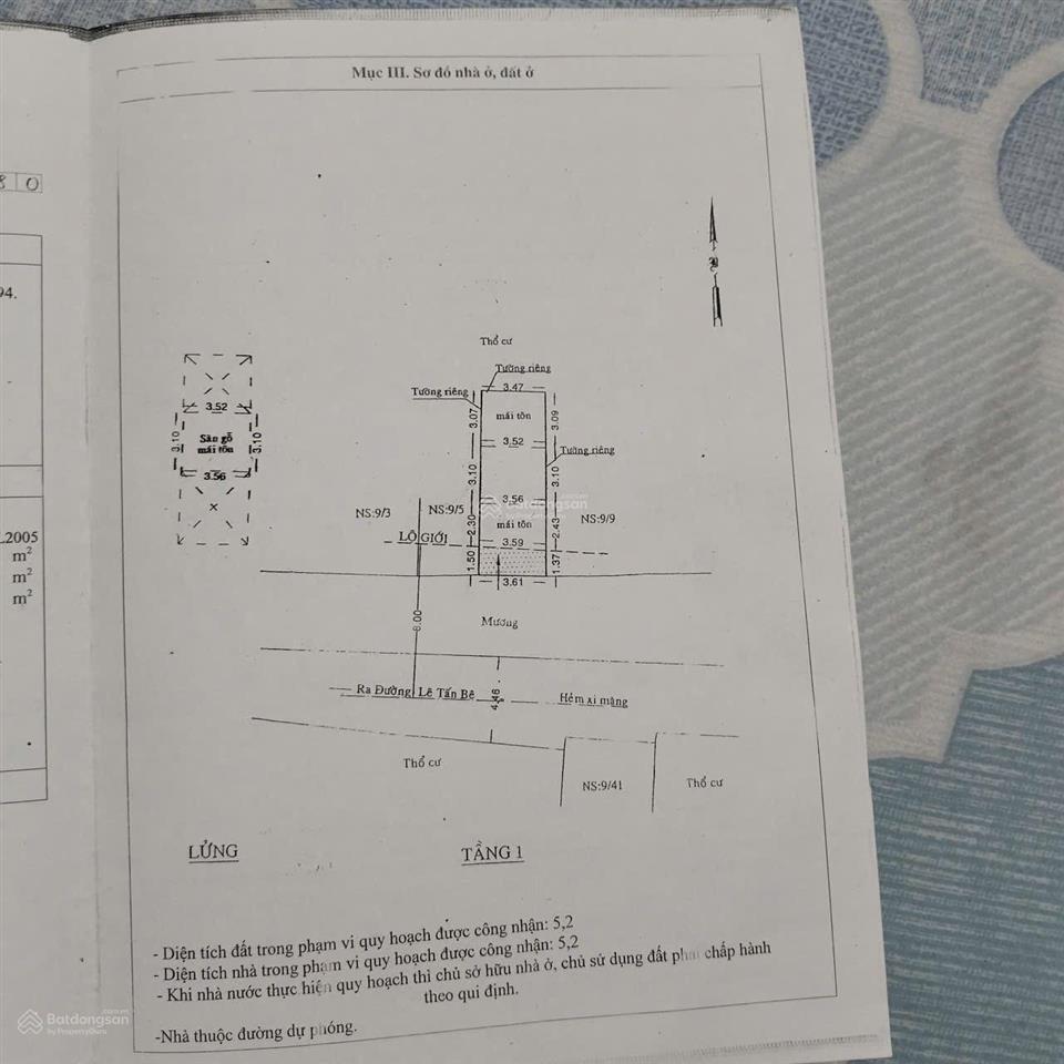 Chính chủ bán nhà hxh số 9 lê tấn b tân tạo bình tân 46,4m 3,61x15 giá 3,88 tỷ  0901 970 *** ngân