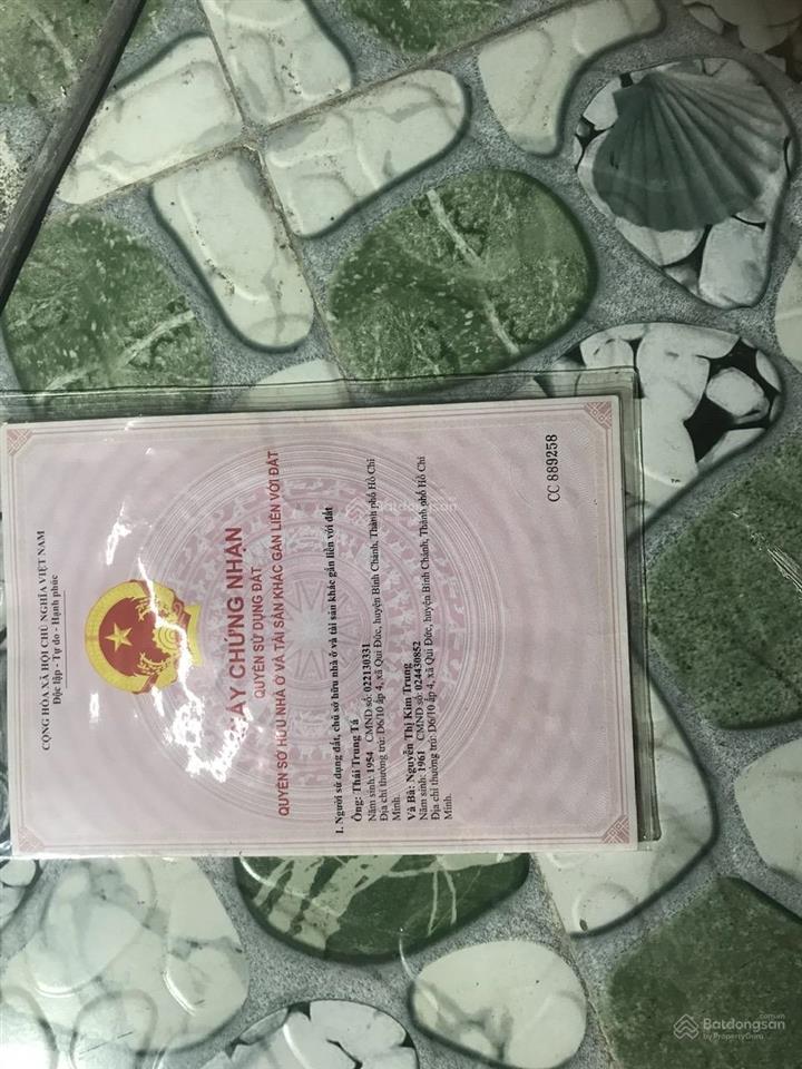 Chính chủ bán nhà đối diện trường thcs qui đức đường nguyễn văn long 7x18 2,16 tỷ 0901 970 *** ngân