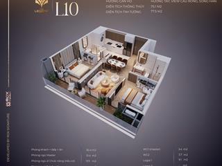 Chạm tay vào siêu phẩm căn hộ 2pn 71.5m² tại the legend giá 7.2 tỷ  sát cạnh cầu rồng