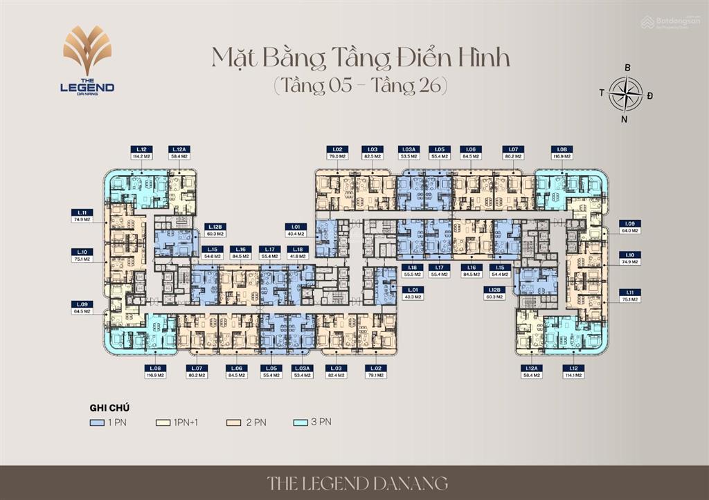 Chạm tay vào siêu phẩm căn hộ 2pn 71.5m² tại the legend giá 7.2 tỷ  sát cạnh cầu rồng