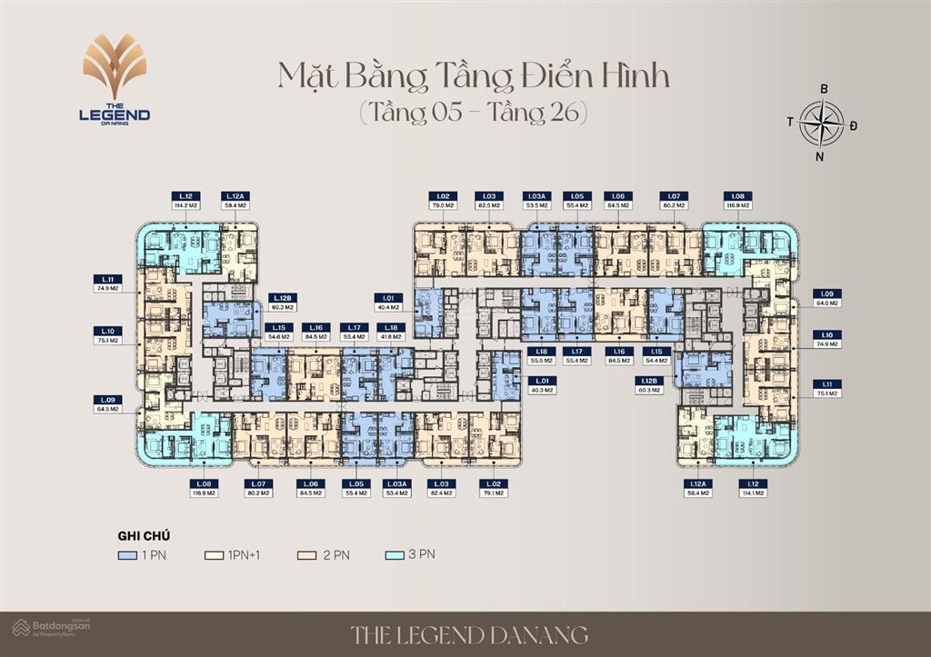 Căn hộ "sky villa" giữa tầng không, căn góc 3pn panorama tại the legend
