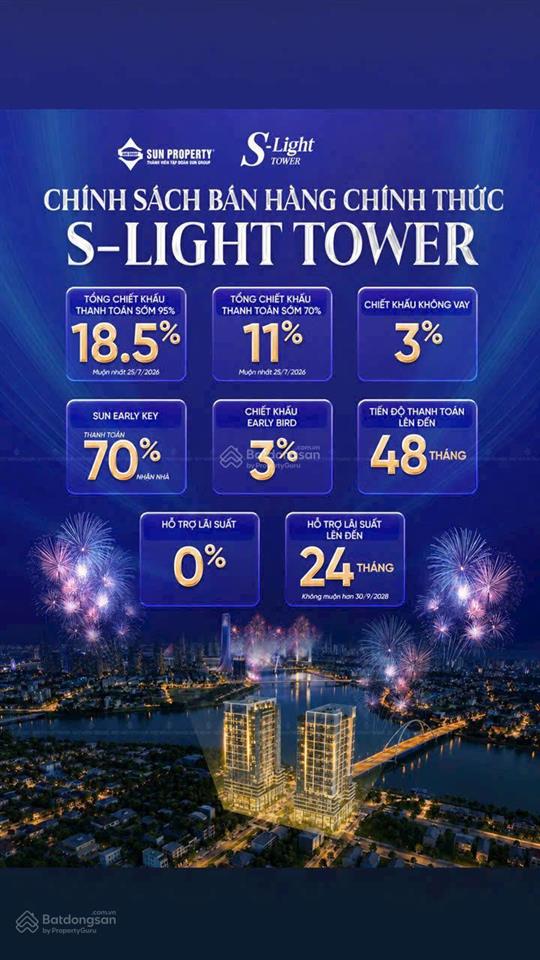Sun group mở bán 2 tòa căn hộ slight (bùi tá hán) nằm trong khu vip hòa xuân  đà nẵng.
