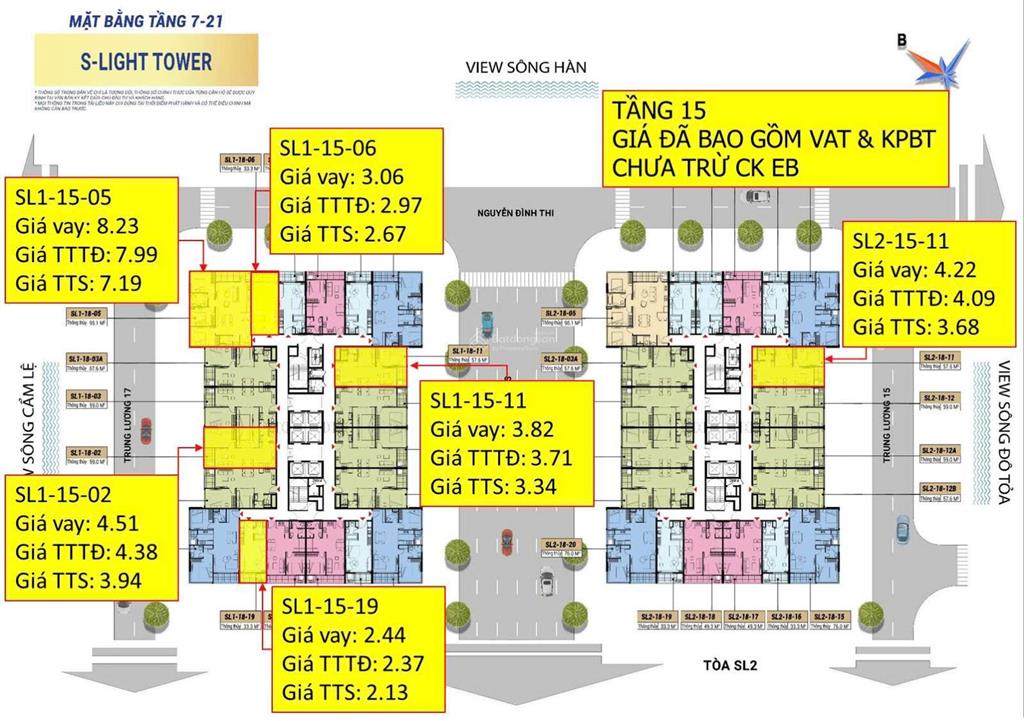 Sun group mở bán 2 tòa căn hộ slight (bùi tá hán) nằm trong khu vip hòa xuân  đà nẵng.